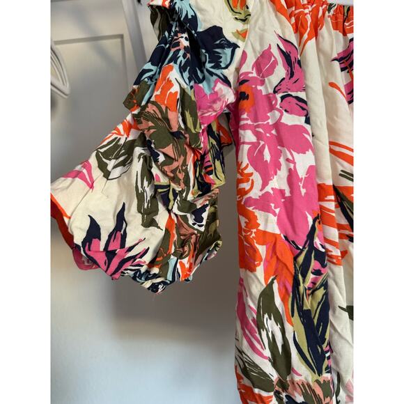 Coco Bianco Floral Blouse Women's‎ Size Small - Picture 2 of 9